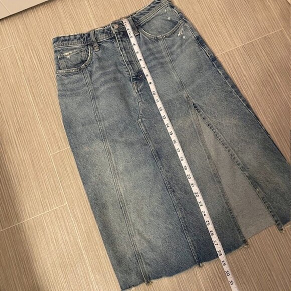 NWOT Free People Mambo Denim Midi Skirt Size 27 - Picture 16 of 16